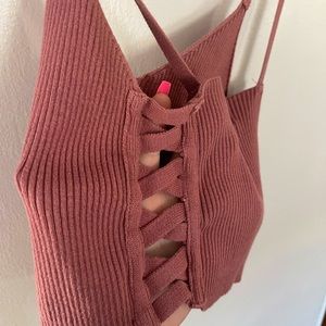 Cropped Ribbed Tank